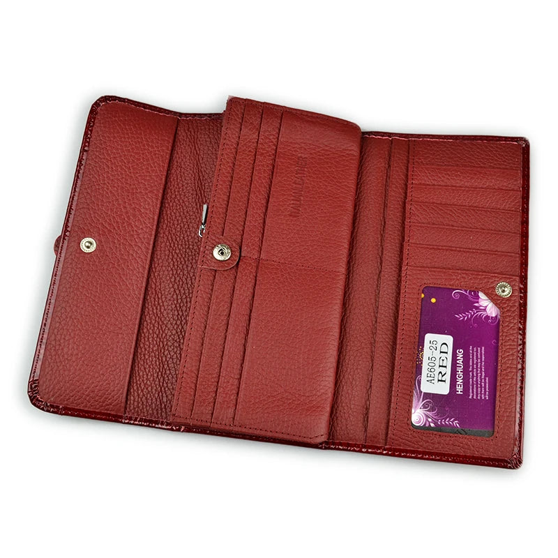 Alligator Pattern Women's Genuine Leather Long Wallet