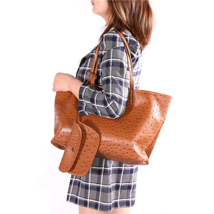 Large Capacity Women's Tote Bag – Exotic Texture Shoulder Handbag