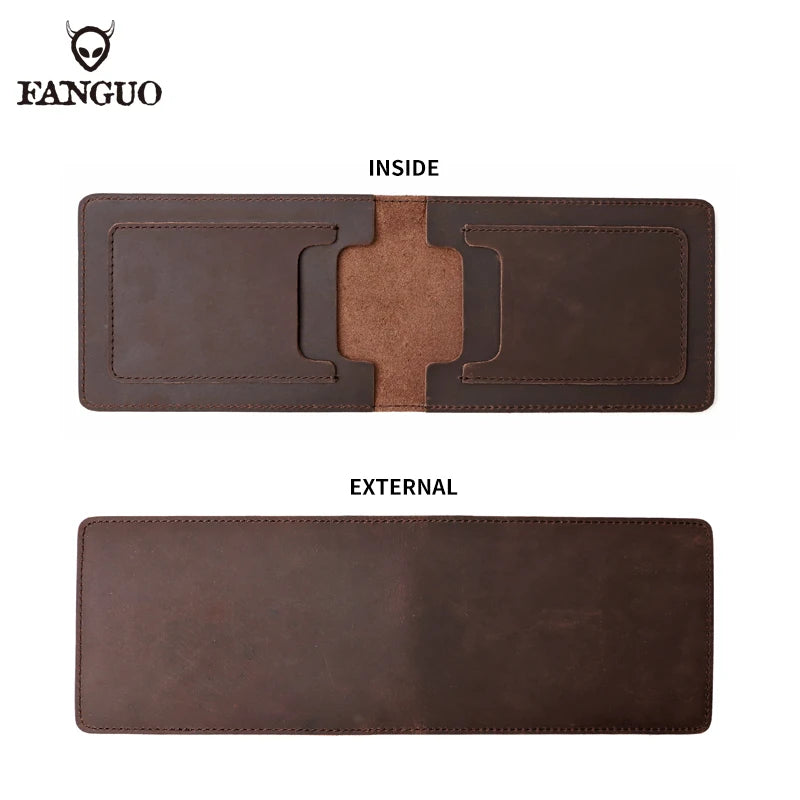 Genuine Leather Car Document Wallet with Card Slots
