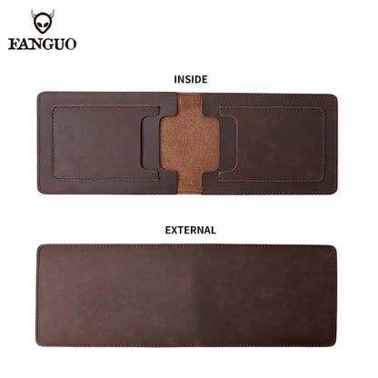 Genuine Leather Car Document Wallet with Card Slots