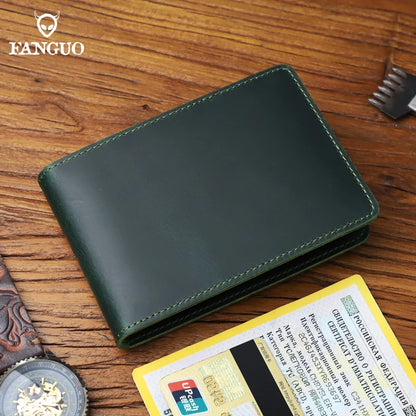 Genuine Leather Car Document Wallet with Card Slots