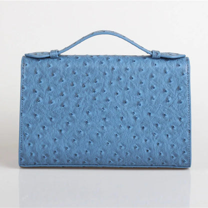 Brand Design Ostrich Leather Women Handbags Large Capacity Shoulder Bag Commuting Ladies Travel