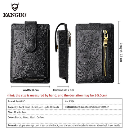 Anti-Theft Aluminum Metal Card Holder Slim Wallet