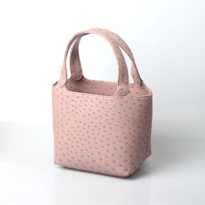 Women S Bag Bucket Bags Female Tote Hand Ladies Designer Luxury Ostrich Leather Shoulder Organizer