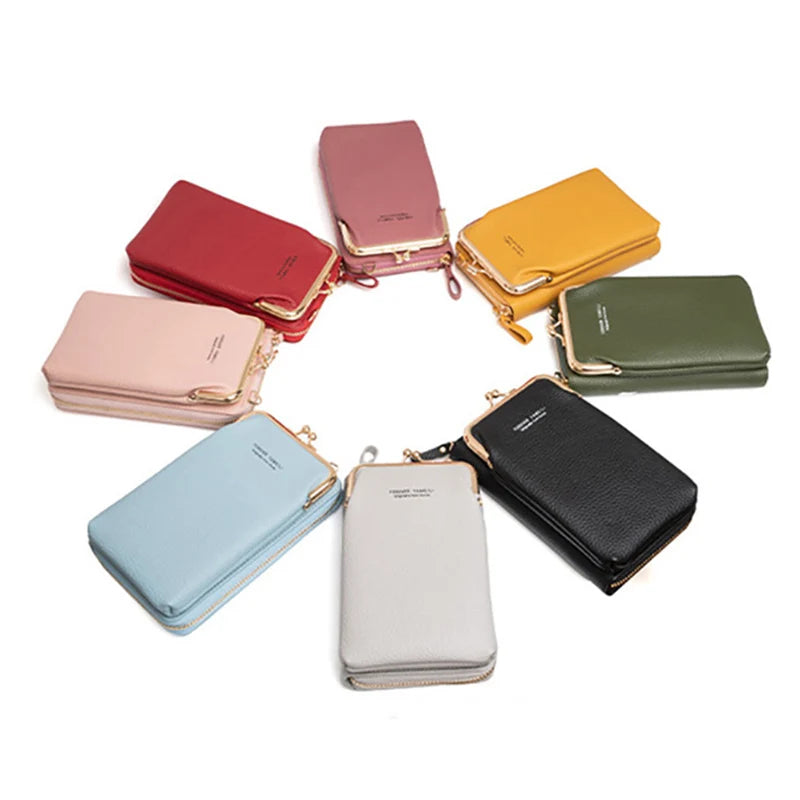 Phone Crossbody Bag for Women – PU Leather Mini Shoulder Purse