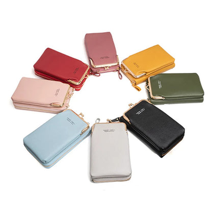 Phone Crossbody Bag for Women – PU Leather Mini Shoulder Purse