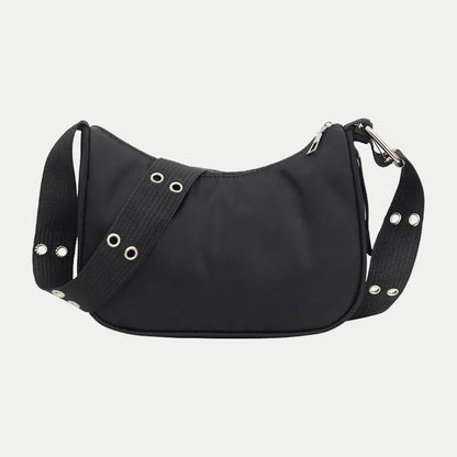 Waterproof Nylon Crossbody Bag for Women – Studded Shoulder Purse