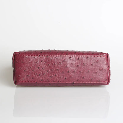 Embossed Leather Makeup Bag – Women's Exotic Pattern Clutch