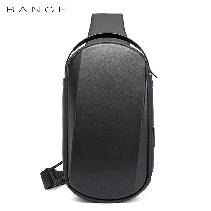 BANGE Crossbody Sling Bag – Waterproof USB Chest Pack for Men