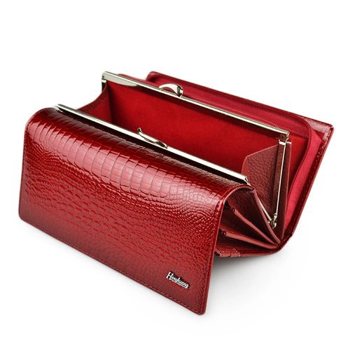 Alligator Embossed Genuine Leather Women's Long Wallet