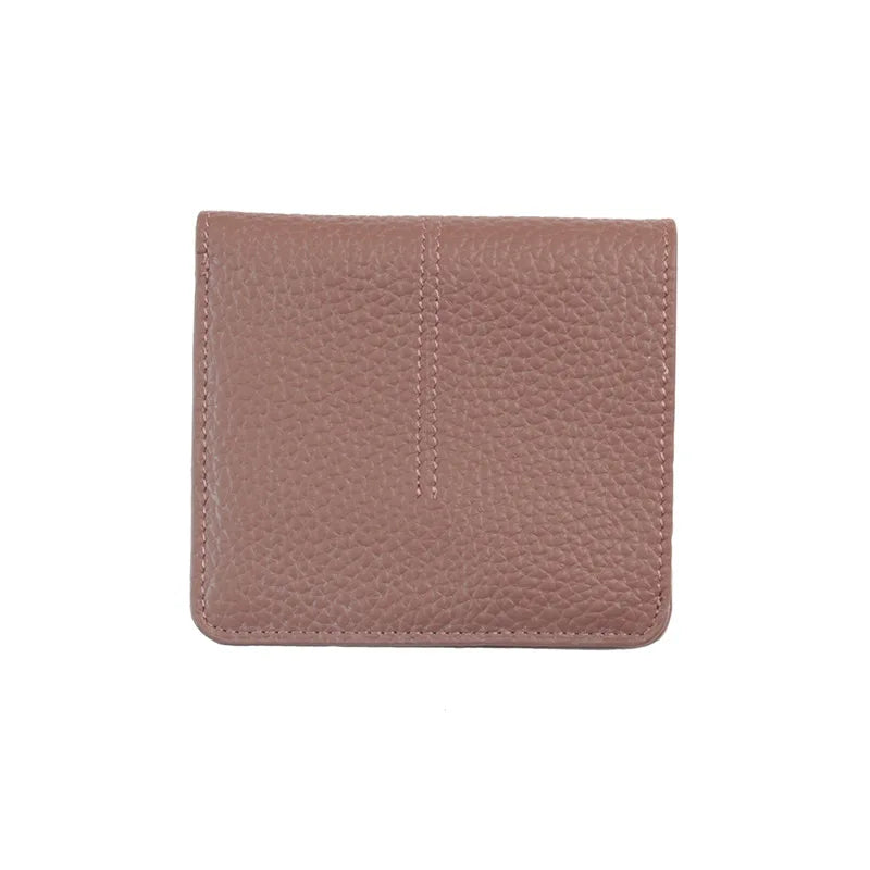 Slim Genuine Leather Card Holder Wallet for Women