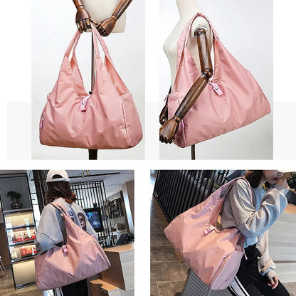 Nylon Sports Tote Bag – Gym & Travel Handbag for Women