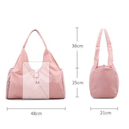 Nylon Sports Tote Bag – Gym & Travel Handbag for Women