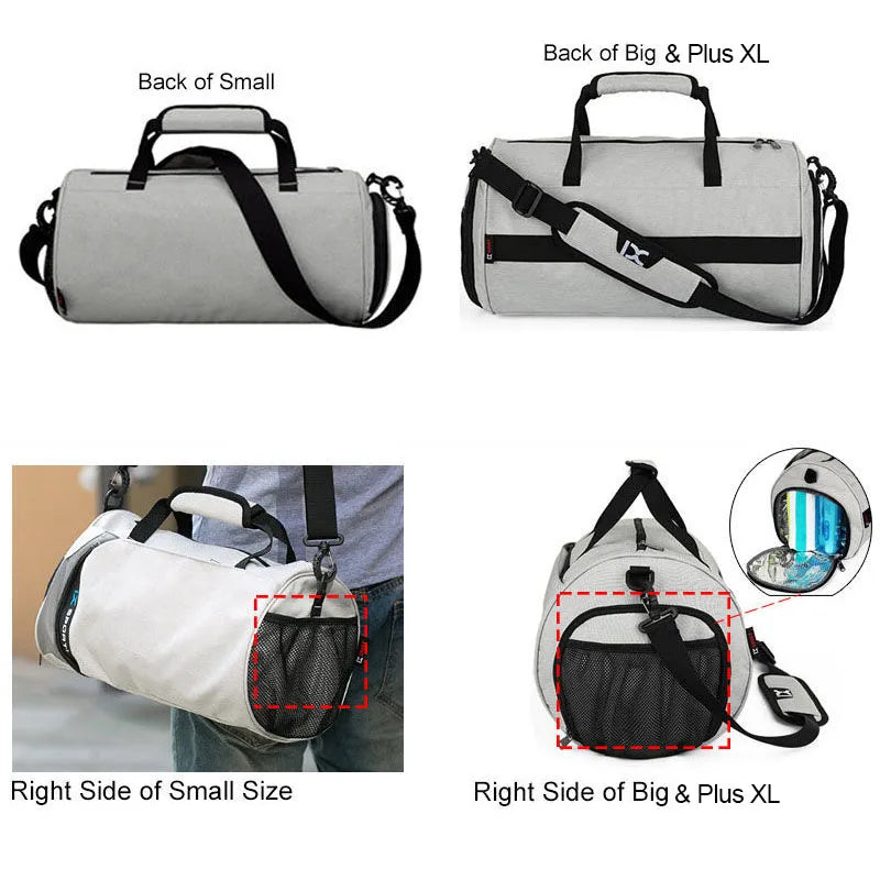 Gym Duffel Bag with Dry Wet Separation & Shoe Compartment