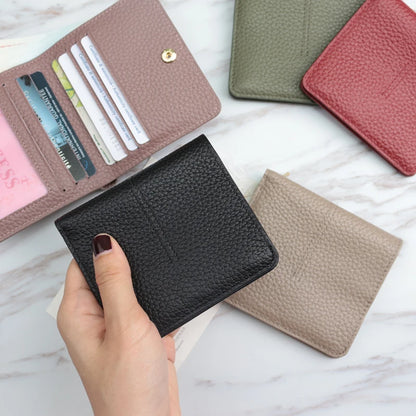 Slim Genuine Leather Card Holder Wallet for Women