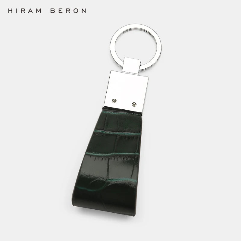 Leather Key Holder Croco Pattern – Hiram Beron Men's Luxury Keychain