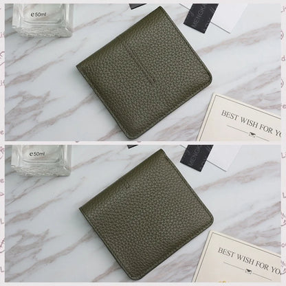 Slim Genuine Leather Card Holder Wallet for Women