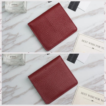 Slim Genuine Leather Card Holder Wallet for Women