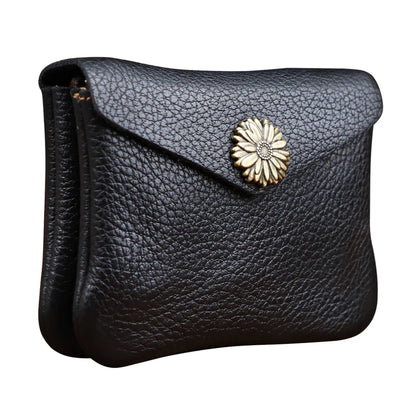 Crazy Horse Leather Card Wallet & Coin Purse – Unisex