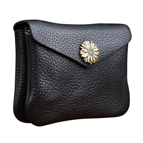 Crazy Horse Leather Card Wallet & Coin Purse – Unisex