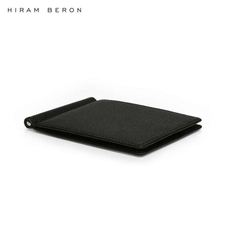 Leather Money Clip Wallet for Men – Hiram Beron Italian Cow Leather