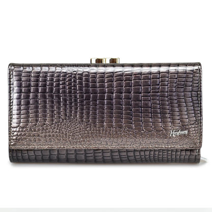 Alligator Embossed Genuine Leather Women's Long Wallet