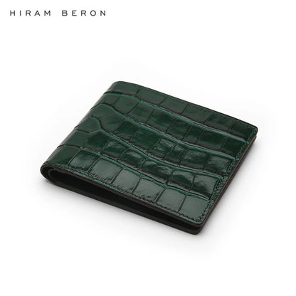 Crocodile Pattern Billfold Wallet – Custom Name Men's Luxury Gift