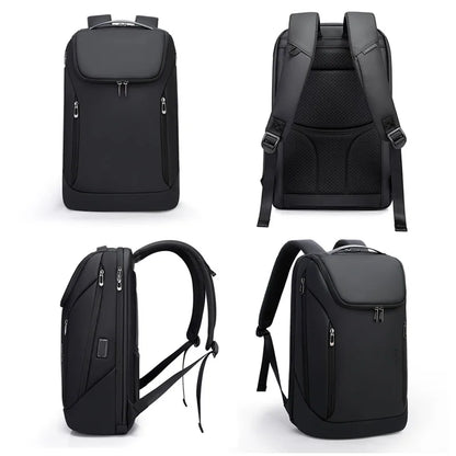 BANGE Waterproof Laptop Backpack 15.6" – USB Charging Business Briefcase
