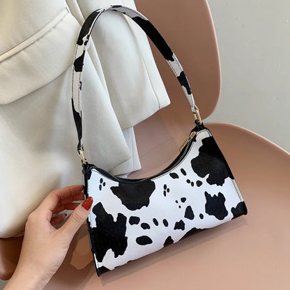 Leopard Print PU Leather Shoulder Bag for Women