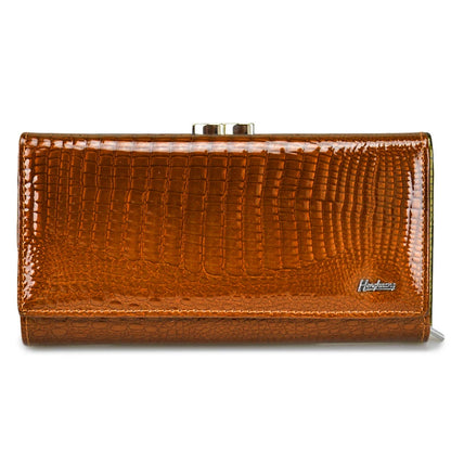 Alligator Embossed Genuine Leather Women's Long Wallet