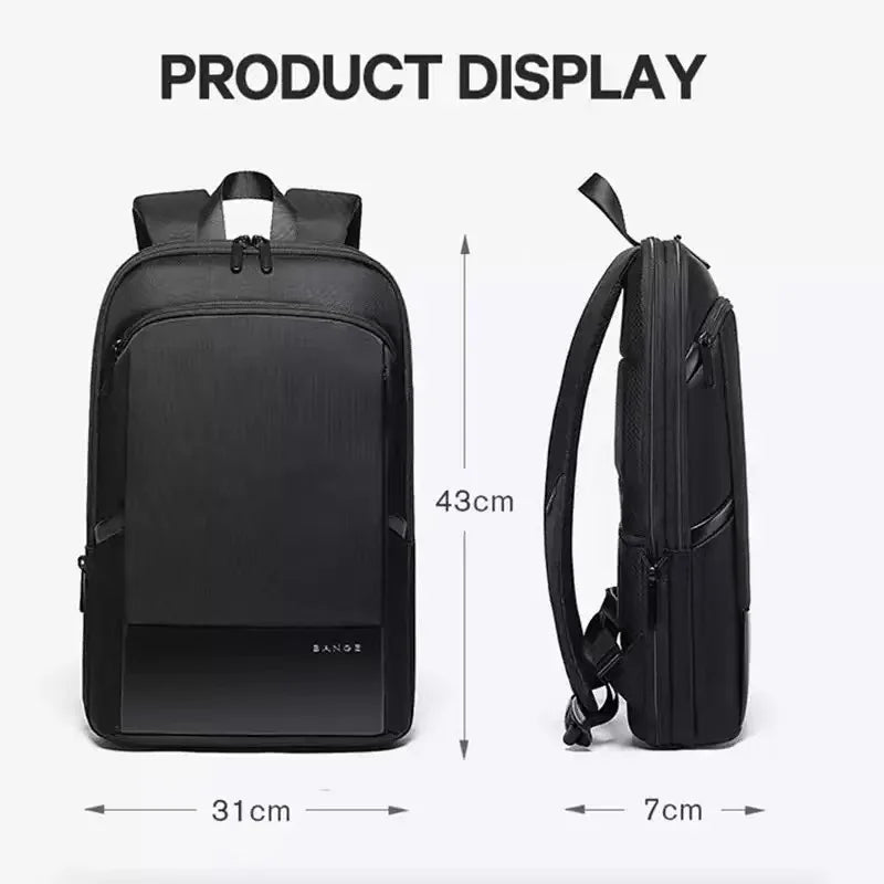 BANGE Slim Business Laptop Backpack – Waterproof Expandable 15.6"