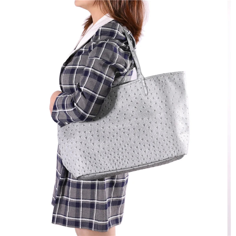 Large Capacity Women's Tote Bag – Exotic Texture Shoulder Handbag