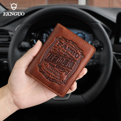 Genuine Leather Driver's License & Card Holder Case