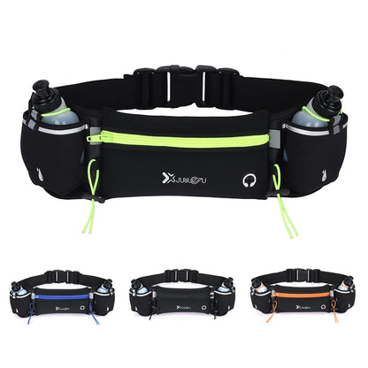 Running Belt with Water Bottles & Phone Pocket