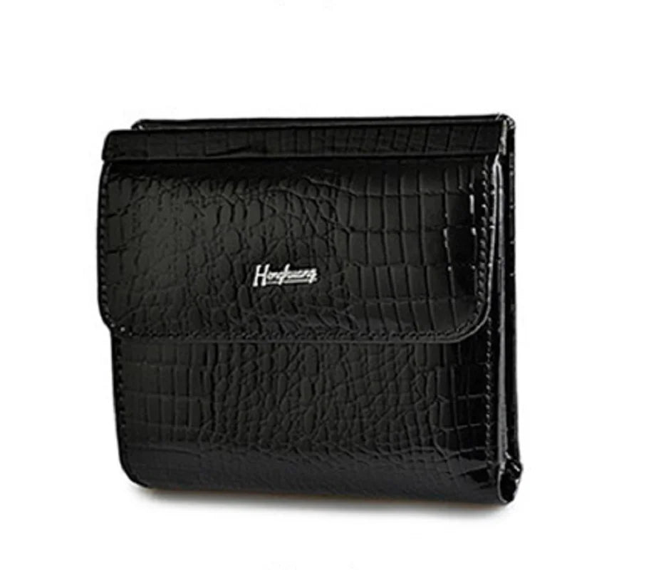 Crocodile Pattern Women's Genuine Leather Mini Wallet