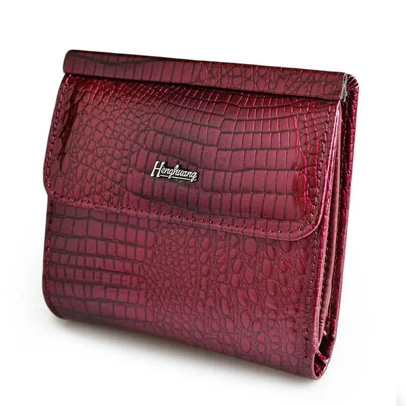 Women's Patent Leather Mini Wallet – Coin & Card Purse