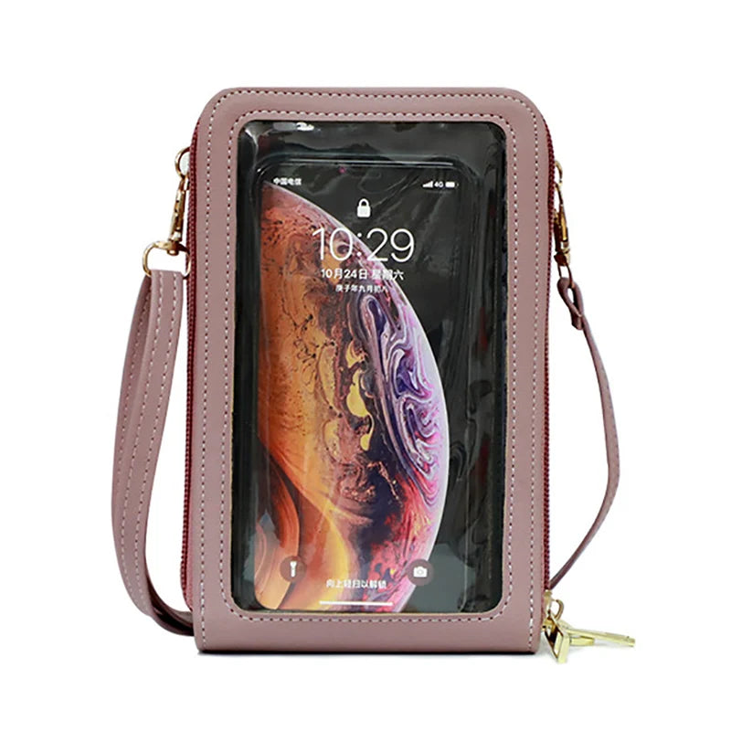 Touchscreen Crossbody Phone Purse for Women – Multifunction Wallet Bag