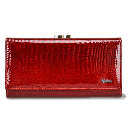 Alligator Embossed Genuine Leather Women's Long Wallet