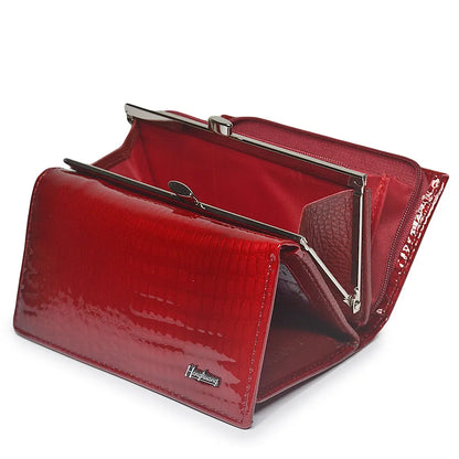 Alligator Pattern Women's Genuine Leather Short Wallet