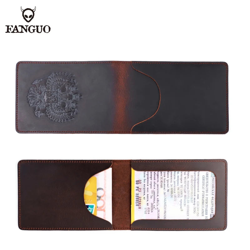 Genuine Leather Driver License Holder for Men