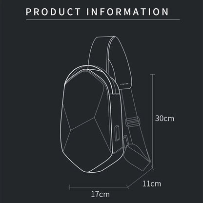 Bange Hard Shell Sling Bag with USB Charging Port – Waterproof Crossbody