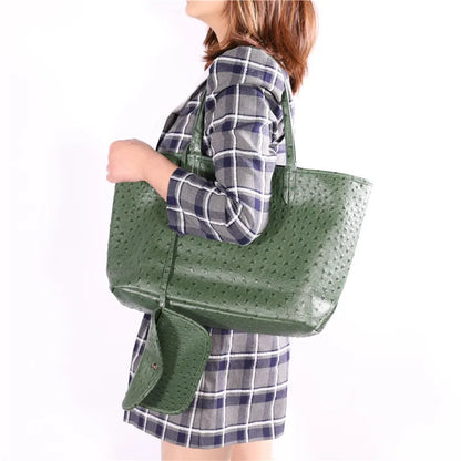 Large Capacity Women's Tote Bag – Exotic Texture Shoulder Handbag