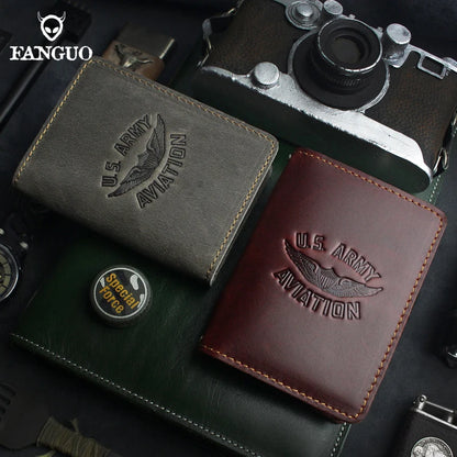 Genuine Leather Card Wallet – Handmade Driver License & Document Holder