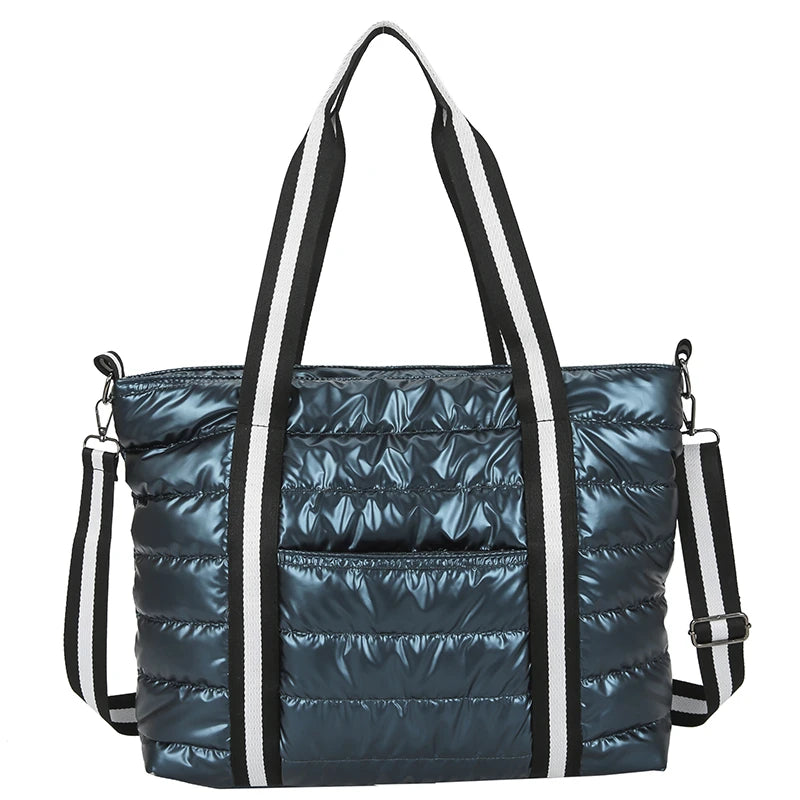 2021 Winter New Big Shoulder Bags Space Cotton Padded Handbags Woman Large Capacity Tote Bags Ladies Shopper Bolsa Feminina