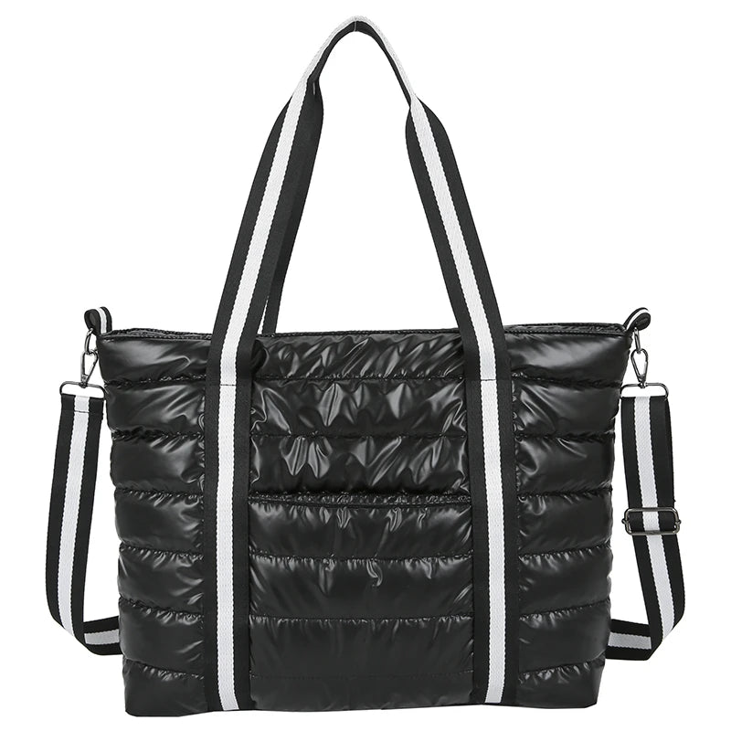 2021 Winter New Big Shoulder Bags Space Cotton Padded Handbags Woman Large Capacity Tote Bags Ladies Shopper Bolsa Feminina