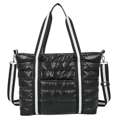 2021 Winter New Big Shoulder Bags Space Cotton Padded Handbags Woman Large Capacity Tote Bags Ladies Shopper Bolsa Feminina
