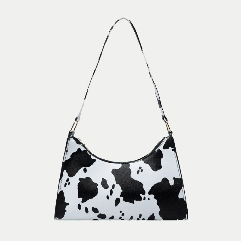 Leopard Print PU Leather Shoulder Bag for Women