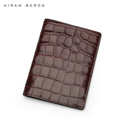 Luxury RFID Leather Passport Cover – Crocodile Pattern
