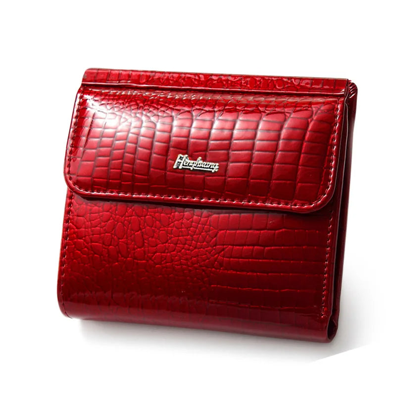 Women's Patent Leather Mini Wallet – Coin & Card Purse