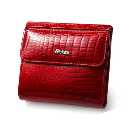 Women's Patent Leather Mini Wallet – Coin & Card Purse